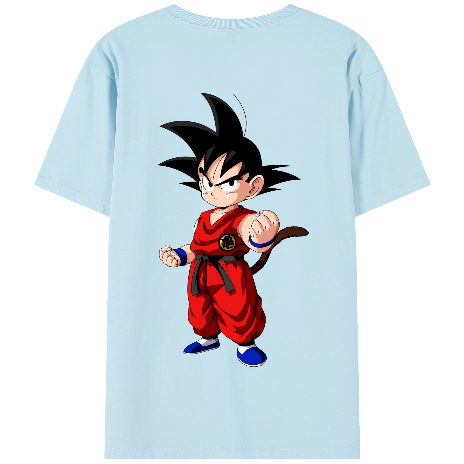 （画像用） ドラゴンボール 孫悟空（そん ごくう）Son Goku カカロット DRAGON BALL Kakarotto 綿100％半袖Tシャツ（背面プリント）